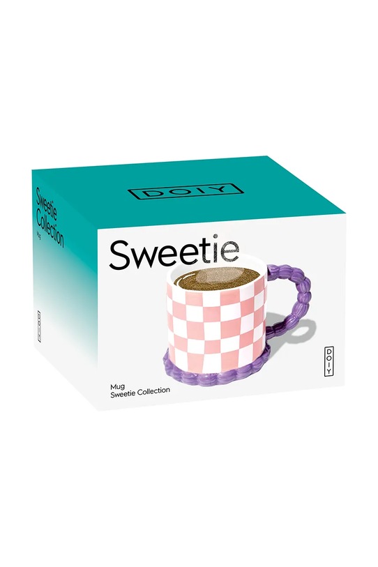 DOIY hrnček z keramiky 420 ml DYMUGSWE ružová