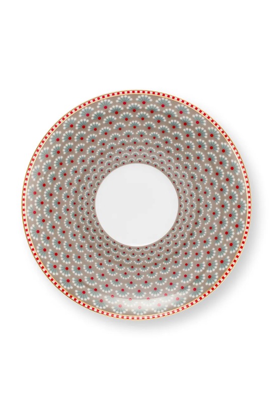 Pip Studio filiżanka ze spodkiem z porcelany szkliwionej 300 ml multicolor 51004217