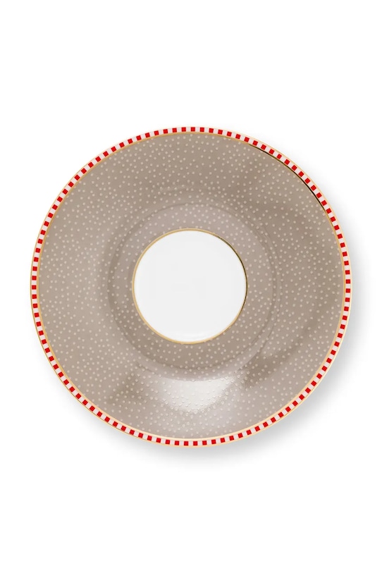 Pip Studio zestaw filiżanek ze spodkiem z porcelany 120 ml 51004218 multicolor