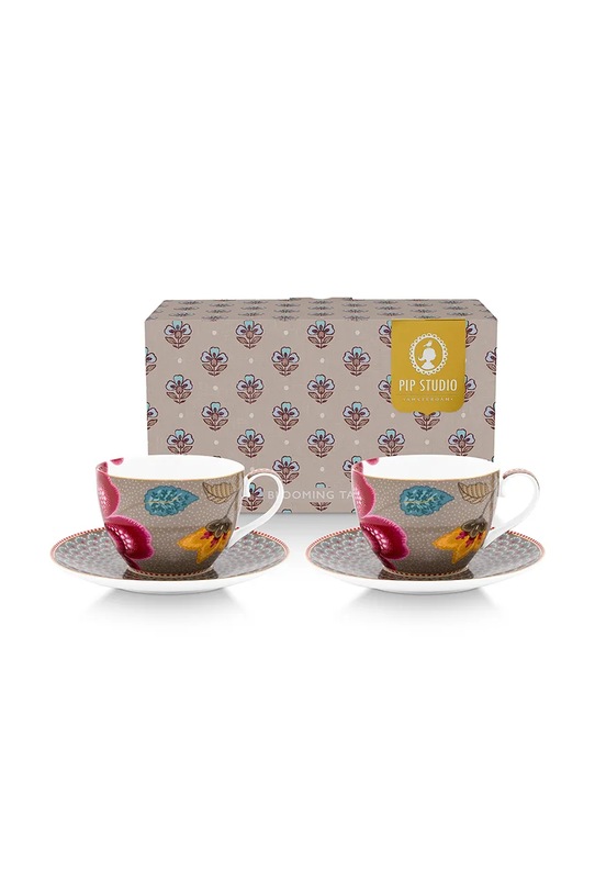 Pip Studio zestaw filiżanek do kawy z porcelany szkliwionej 300 ml multicolor 51004219