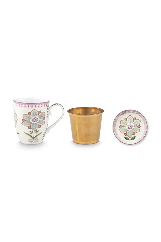 Pip Studio szklanka do herbaty z porcelany szkliwionej 365 ml multicolor 51002583
