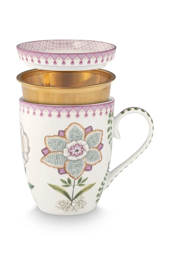 Kuchnia i bar Pip Studio szklanka do herbaty z porcelany szkliwionej 365 ml 51002583 multicolor