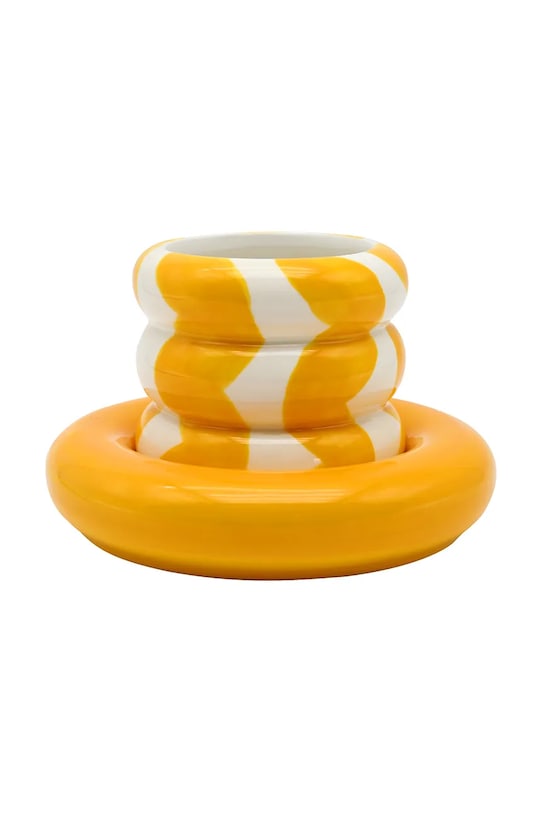 Qué Rico hrnček s podstavcom z dolomitu 13,3 x 13,3 x 7 cm žltá 148.01482