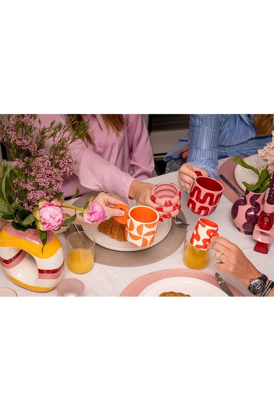 Qué Rico kubek z dolomitu 13 x 8 x 8,5 cm różowy 148.01487