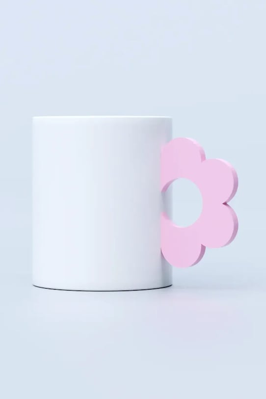 Fluid Market hrnček z keramiky 80 x 90 x 95 cm ružová AAMUGFLOPIN