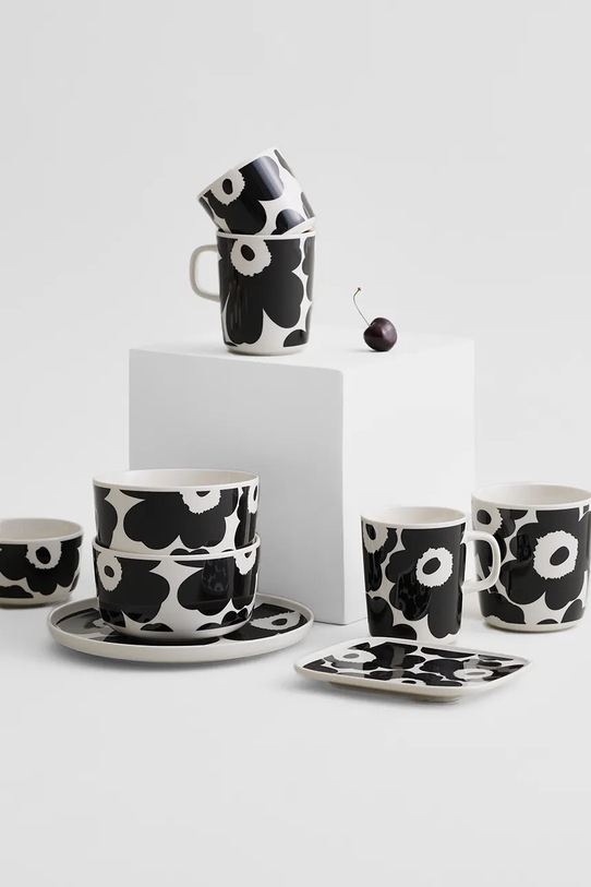 Marimekko kubek z kamionki 400 ml 070636.190 czarny AA00