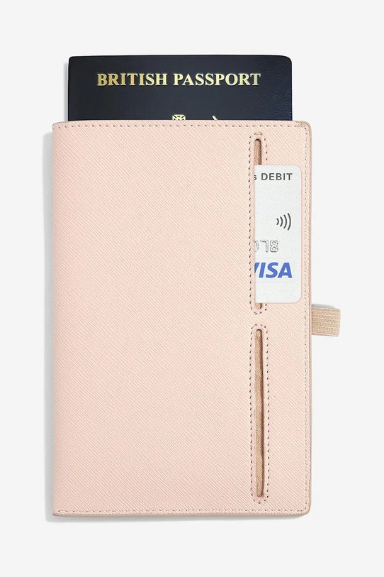 Stackers etui na paszport i karty 74312 różowy AA00