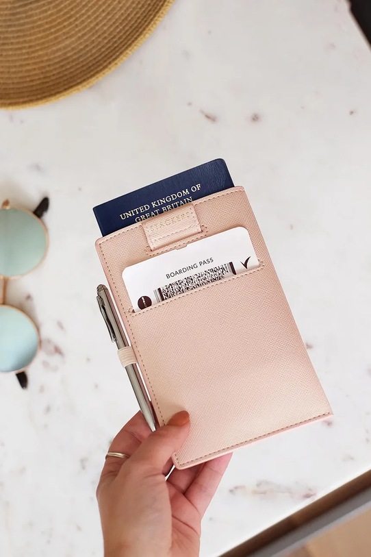 Akcesoria Stackers etui na paszport i karty 74312 różowy