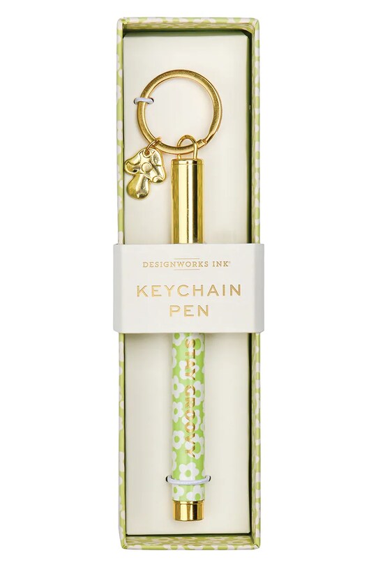 Designworks Ink breloc cu pix Stay Groovy verde DKP.1003EU