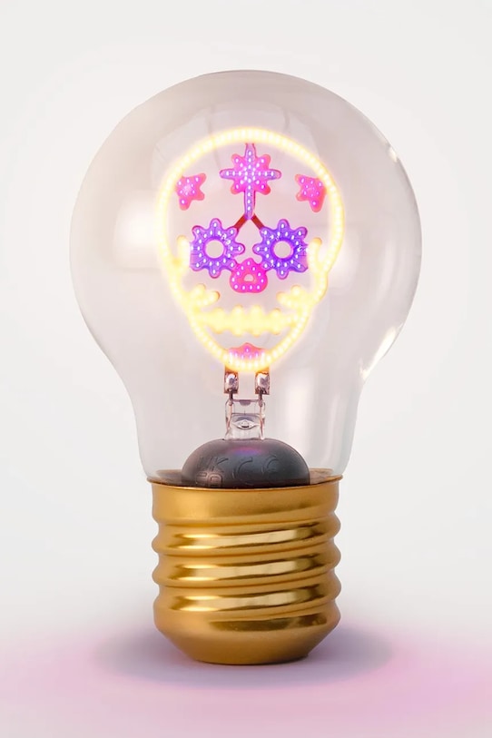 Luckies of London lampa bezprzewodowa led Skull Cordless Lightbulb multicolor SK.LIGHTBULB5