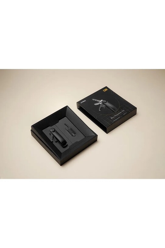Orbitkey zestaw etui na klucze i multitool Hybrid Leather 8,5 cm GHL3.BLK.201