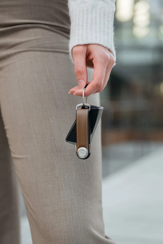 Orbitkey etui na klucze Hybrid Leather 8,5 cm brązowy KHL3.ACN.111