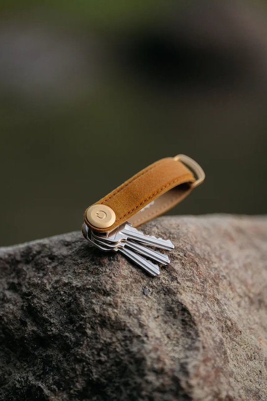 Θήκη για κλειδιά Orbitkey Waxed Canvas 8,5 cm κίτρινο KWC2.GSD.107