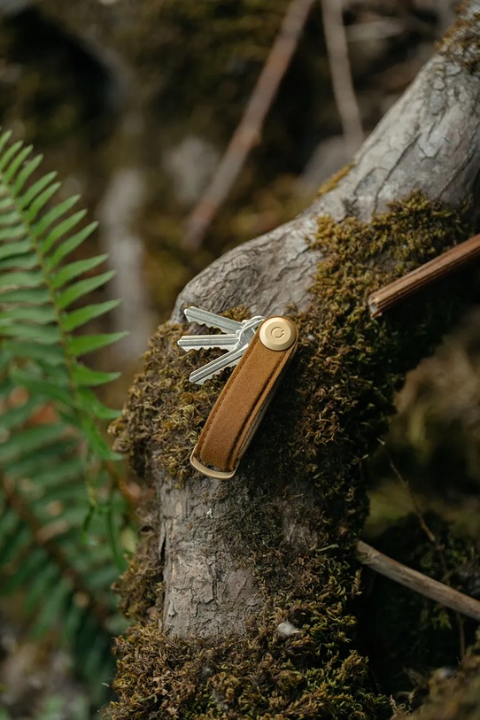 Θήκη για κλειδιά Orbitkey Waxed Canvas 8,5 cm KWC2.GSD.107 κίτρινο