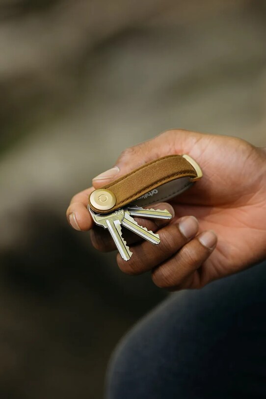 Θήκη για κλειδιά Orbitkey Waxed Canvas 8,5 cm KWC2.GSD.107