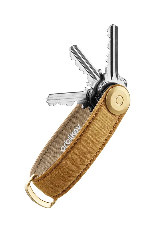 Lifestyle Orbitkey etui na klucze Waxed Canvas 8,5 cm KWC2.GSD.107 żółty