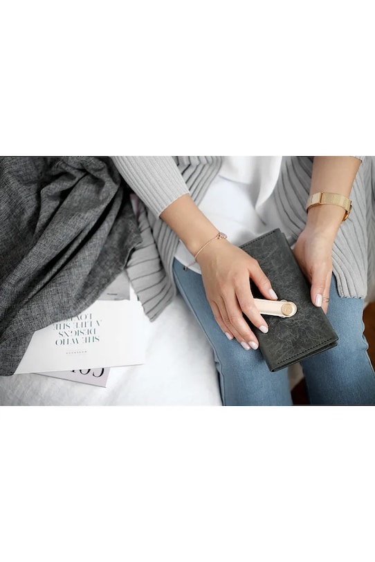 Orbitkey husă cheie Leather Blus 8,5 cm LTHO.2.BHBHRG