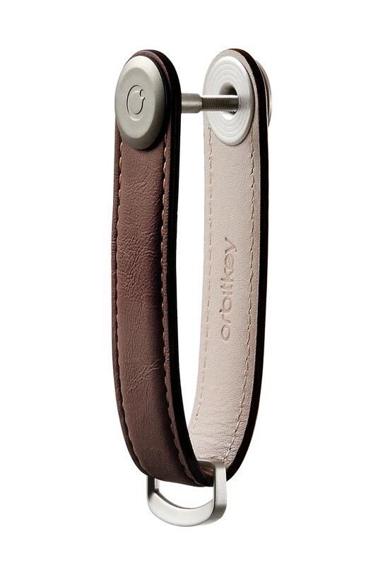 Orbitkey etui na klucze Leather Espresso 8,5 cm LTHO.2.ESBR brązowy AA00