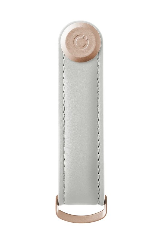 Orbitkey etui na klucze Leather Stone 8,5 cm biały LTHO.2.STGYRG