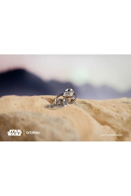 Krúžok na kľúče Orbitkey Ring v2 x Star Wars™ sivá PRN2.R2D.505