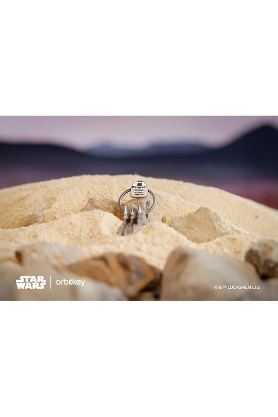 Krúžok na kľúče Orbitkey Ring v2 x Star Wars™ PRN2.R2D.505 sivá