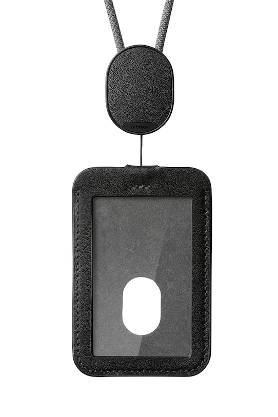 Puzdro na identifikačnú kartu so šnúrkou na krk Orbitkey Card Holder 56 cm čierna WCLA.BLK.202