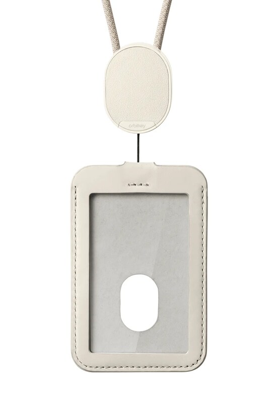 Orbitkey uchwyt do karty id ze smyczą Card Holder 56 x 7 x 0,4 cm beżowy WCLA.STO.202