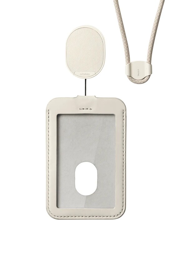 Lifestyle Orbitkey uchwyt do karty id ze smyczą Card Holder 56 x 7 x 0,4 cm WCLA.STO.202 beżowy