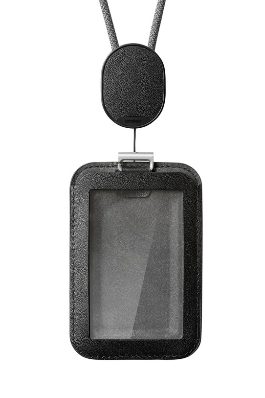 Orbitkey uchwyt do karty id ze smyczą Card Holder Pro 56 x 7 x 0,9 cm czarny WCPA.BLK.202