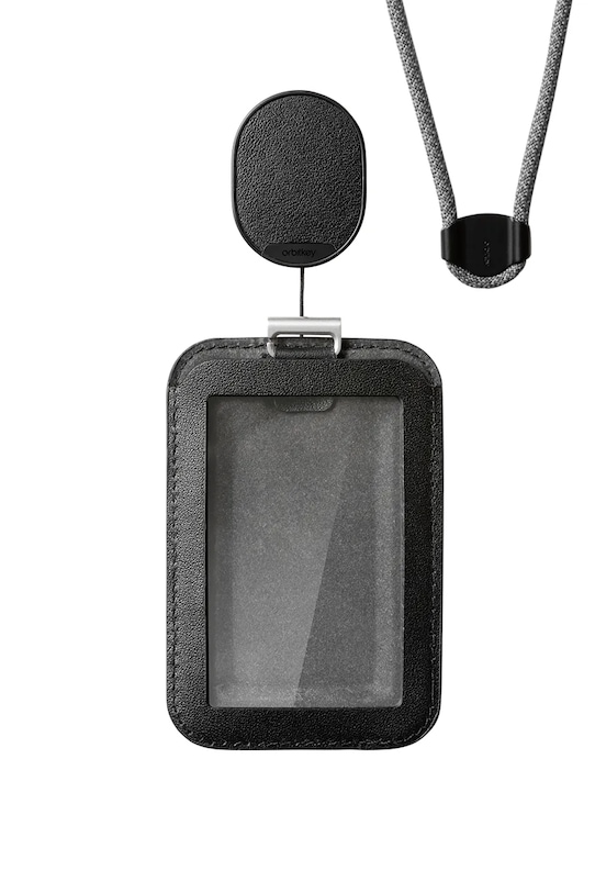 Lifestyle Orbitkey uchwyt do karty id ze smyczą Card Holder Pro 56 x 7 x 0,9 cm WCPA.BLK.202 czarny