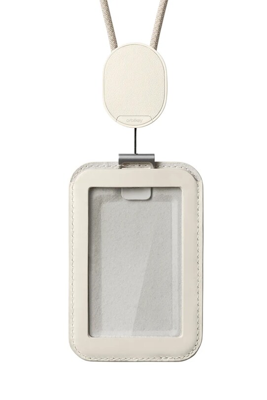 Orbitkey uchwyt do karty id ze smyczą Card Holder Pro 56 x 7 x 0,9 cm beżowy WCPA.STO.202