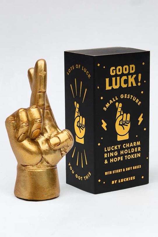 Luckies of London figurka dekoracyjna Good Luck 3 x 4,8 x 8,9 cm żółty LK.LUKGOLU