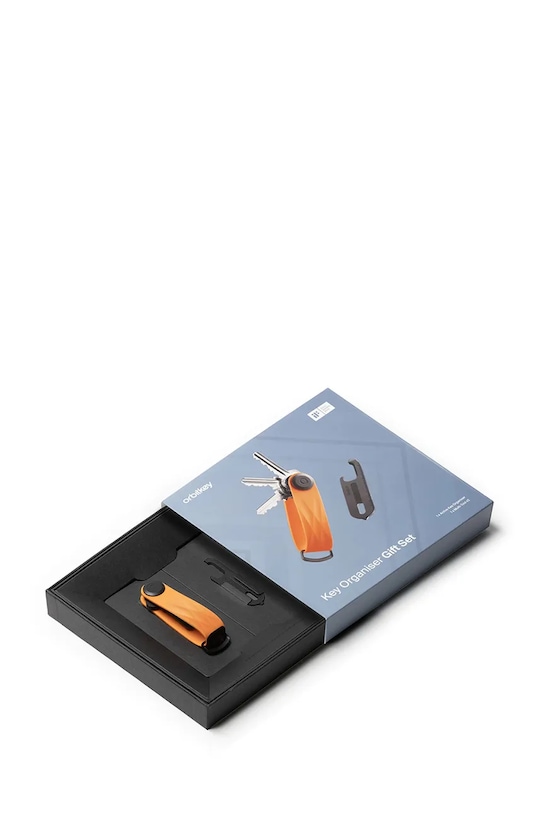 Orbitkey zestaw prezentowy: organizer na klucze i multitool Active pomarańczowy GAT2.TNG.201