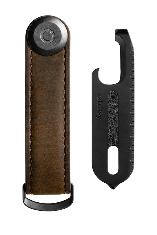 Подарунковий набір: органайзер для ключів і мультитул Orbitkey Crazy Horse GCH2.OBR.201 коричневий AA00