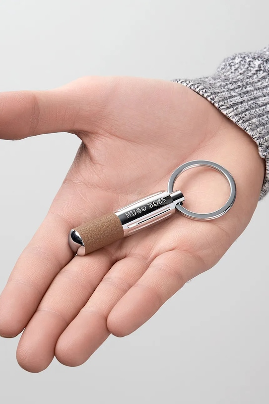 BOSS portachiavi Pure Iconic Camel multicolore HAK410X