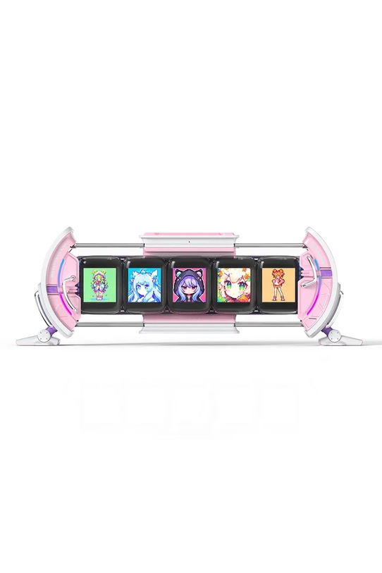Divoom inteligentna ramka cyfrowa Timesgate 28 x 4,7 x 9,7 cm różowy 6958444604077