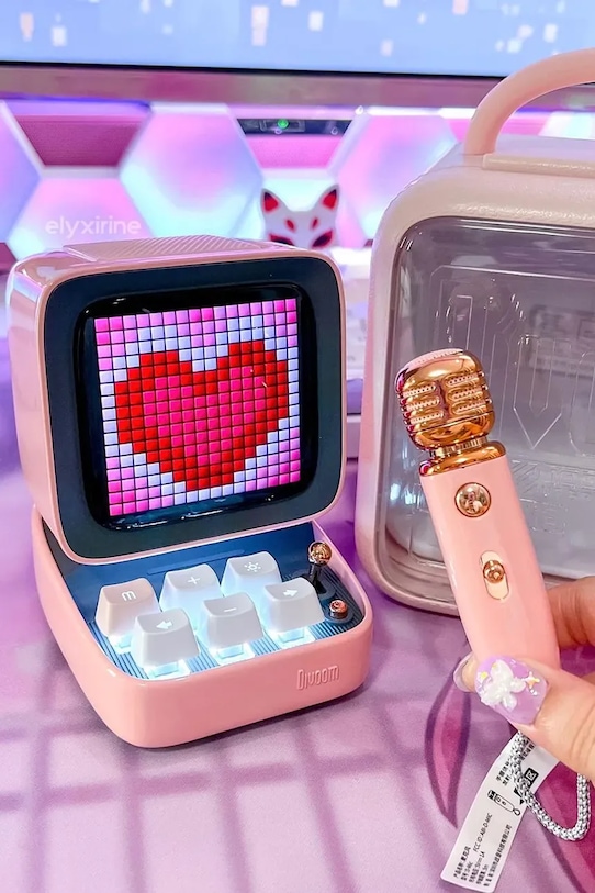 Lifestyle Divoom głośnik bezprzewodowy i mikrofon Ditoo-5M 90100058250 różowy