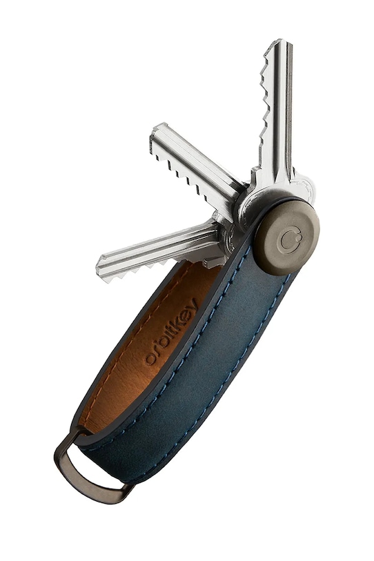 Orbitkey etui na klucze skórzane niebieski CHLO.2.MBMBGM