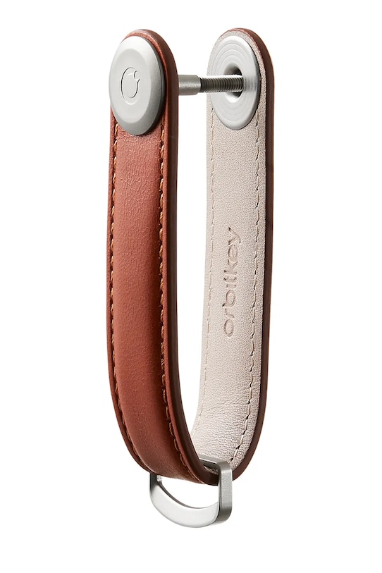 Orbitkey etui na klucze Leather 8,5 cm LTHO.2.CGTN pomarańczowy AA00