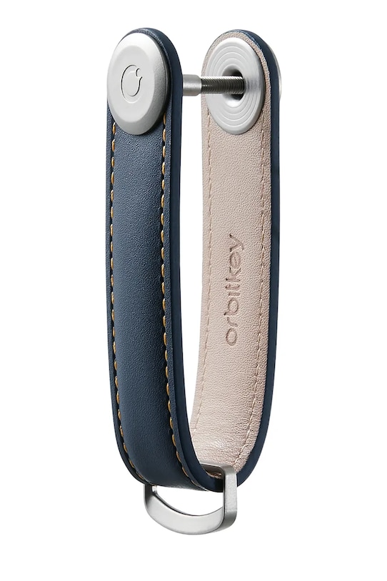 Orbitkey etui na klucze Leather 8,5 cm LTHO.2.NVTN niebieski AA00