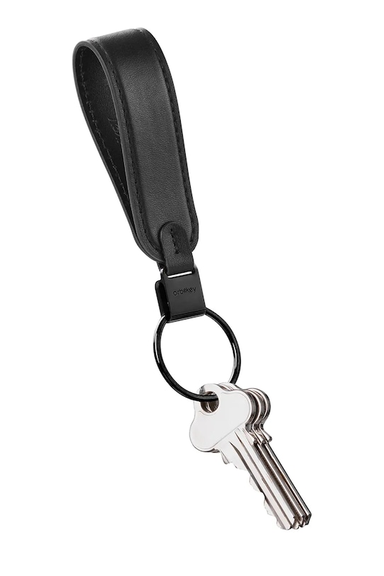 Лайфстайл Кожаный брелок Orbitkey PLK1.BLK.101 чёрный