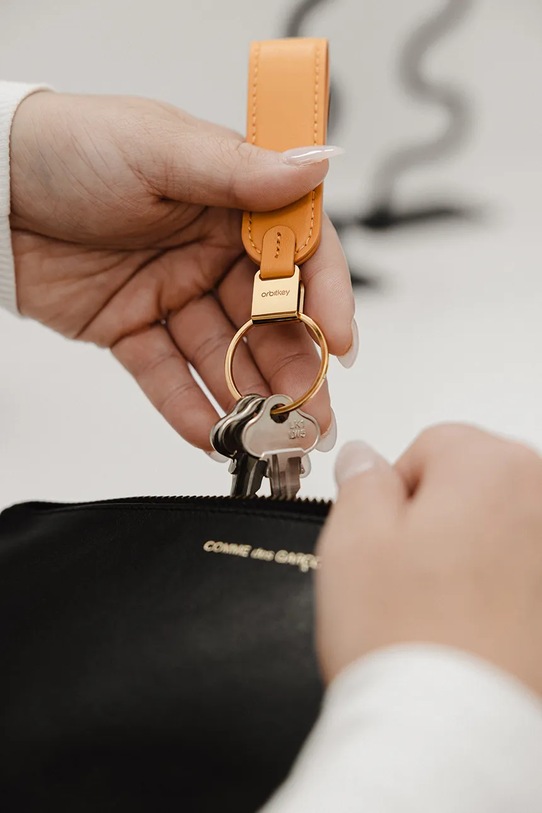 Orbitkey brelok do kluczy PLK1.OGE.101 pomarańczowy