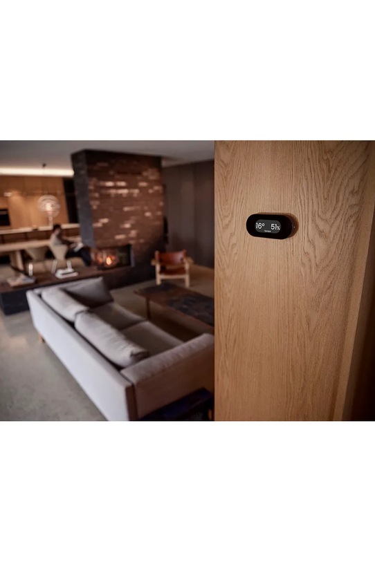 Jacob Jensen stacja pomiaru temperatury i wilgotności Climate Station 11,5 x 5,5 x 2,3 cm 34197 czarny