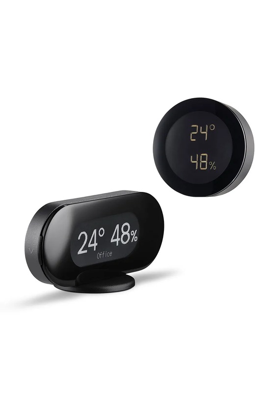 Jacob Jensen stacja pomiaru temperatury i wilgotności Climate Station 11,5 x 5,5 x 2,3 cm czarny 34197