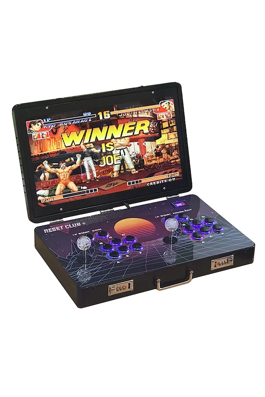 Reset Club konsola z grami Arcade 50 x 30 x 7,5 cm czarny RESET.GSUITCASE.BLK.001