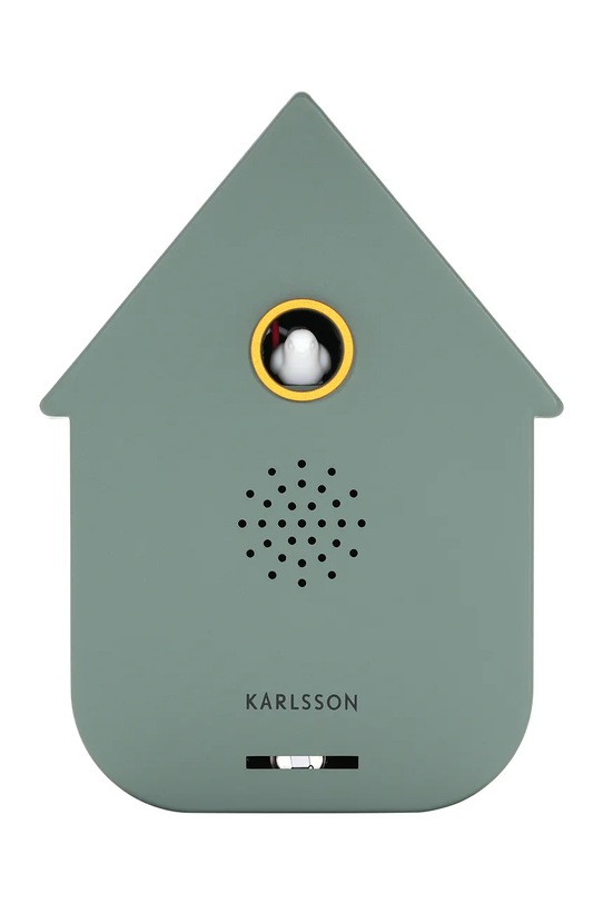 Karlsson zegar ścienny z kukułką Modern Cuckoo 11,5 x 7,5 cm turkusowy KA6095GR