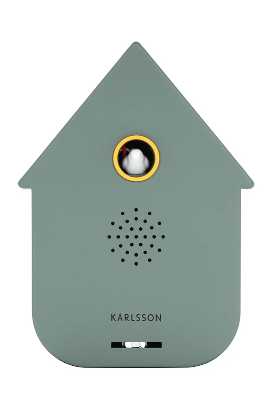 Karlsson zegar ścienny z kukułką Modern Cuckoo 11,5 x 7,5 cm turkusowy KA6095GR