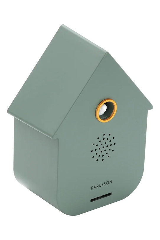 Karlsson zegar ścienny z kukułką Modern Cuckoo 11,5 x 7,5 cm KA6095GR turkusowy AA00