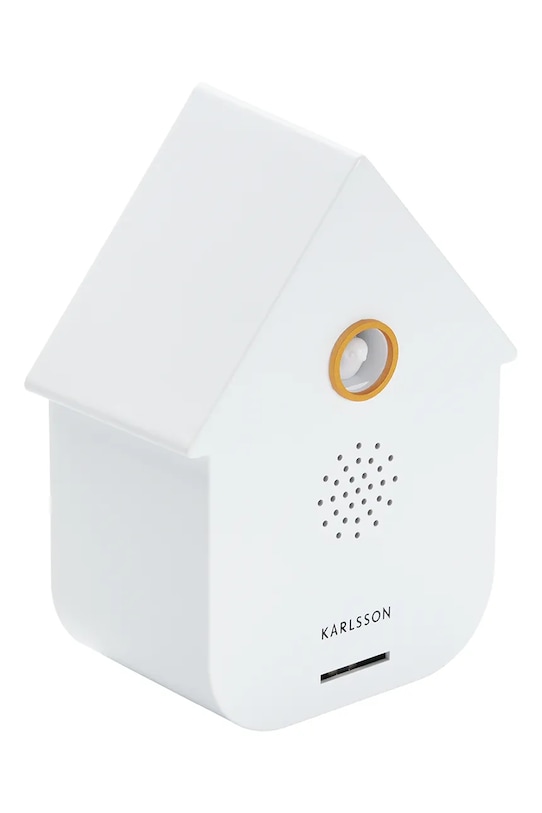 Karlsson zegar ścienny z kukułką Modern Cuckoo 11,5 x 7,5 cm KA6095WH biały AA00