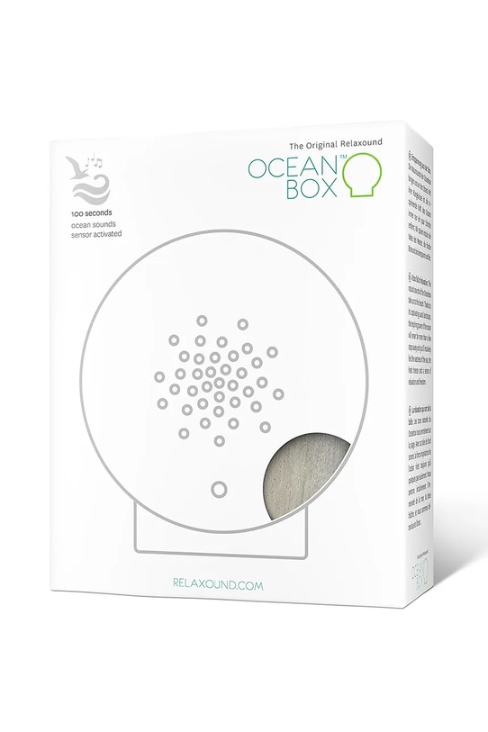 Relaxound domek z kojącymi dźwiękami natury Oceanbox 5 x 11 x 11,5 cm szary 11OBX0201001